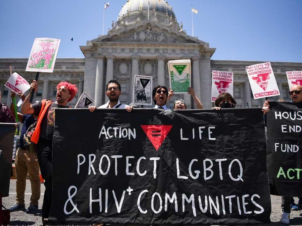 Rally held for HIV/AIDS funding