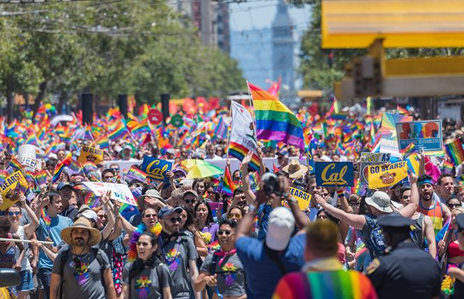 June is now officially designated as Pride Month under a law signed last year by Governor Jerry Brown. Photo: Jane Philomen Cleland