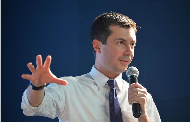 Gay presidential candidate Pete Buttigieg appears to be in the running for an endorsement from Equality California. Photo: Bill Wilson