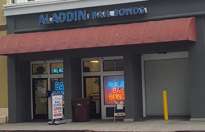Aladdin Bail Bonds is leading the fight against Prop 25, which would end cash bail in California. Photo: Cynthia Laird