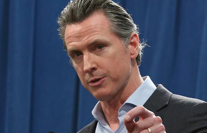 The first LGBTQ rights bill to pass the Legislature this year has been sent to Governor Gavin Newsom's desk. Photo: Courtesy AP