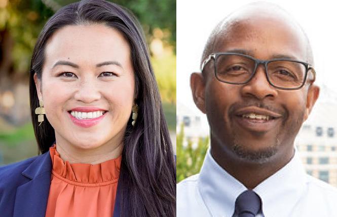 Oakland mayoral candidates Sheng Thao, left, and Loren Taylor were the early leaders in the race. Photos: Courtesy the candidates