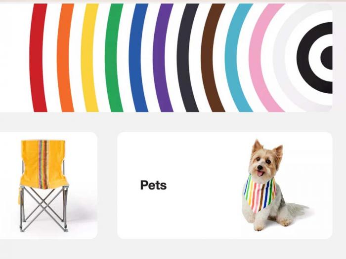 Target has most of its 2024 Pride collection on its website. Image: Screengrab via target.com