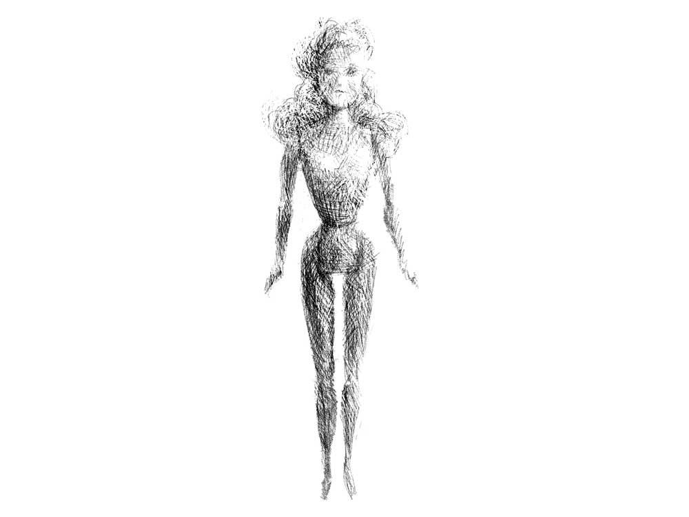 barbie easy sketches